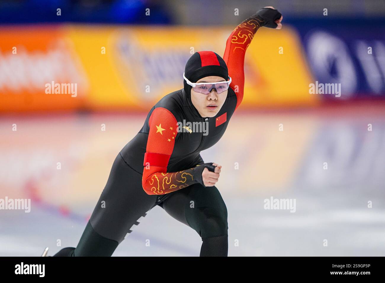 CALGARY, CANADA - JANUARY 26: Shihui Yu of China competing during the ...