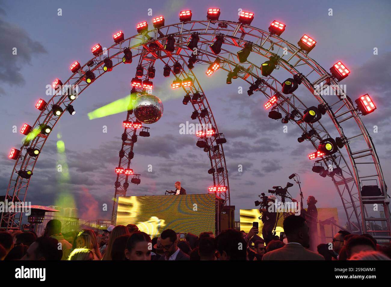 HALLANDALE, FL JANUARY 25 Diplo performs during The Pegasus World