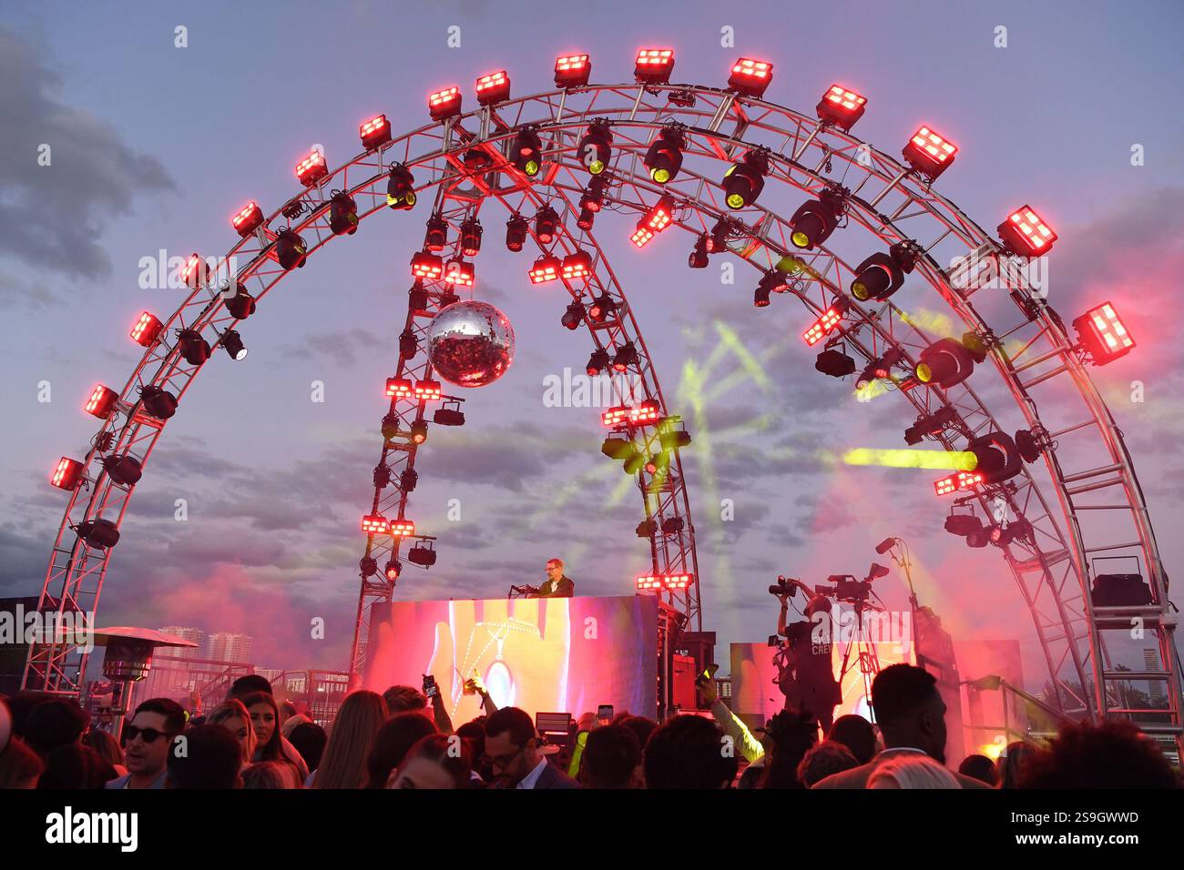 HALLANDALE, FL JANUARY 25 Diplo performs during The Pegasus World