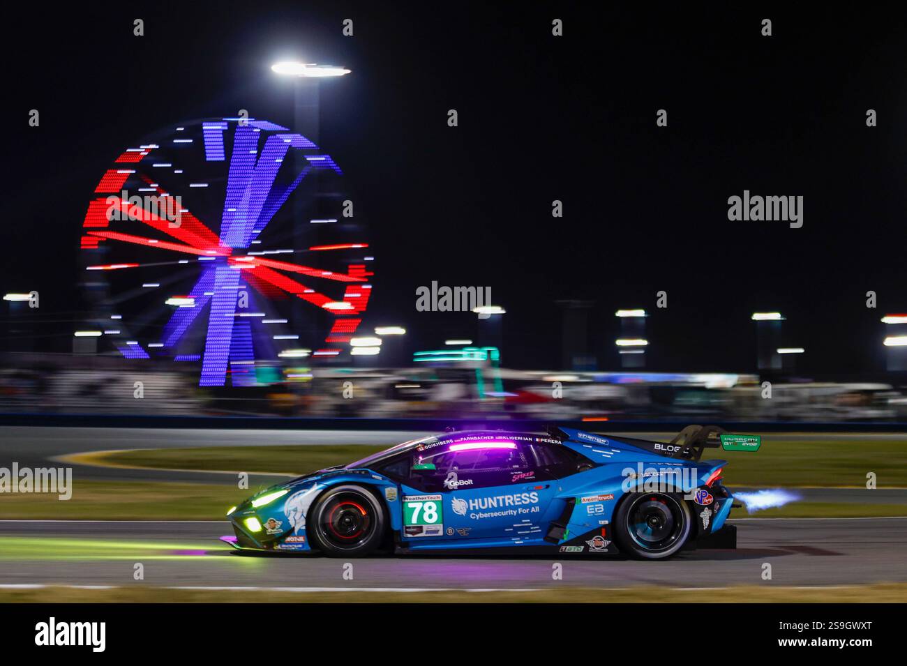 DAYTONA BEACH, FL - JANUARY 25: The #78 Forte Racing Lamborghini ...