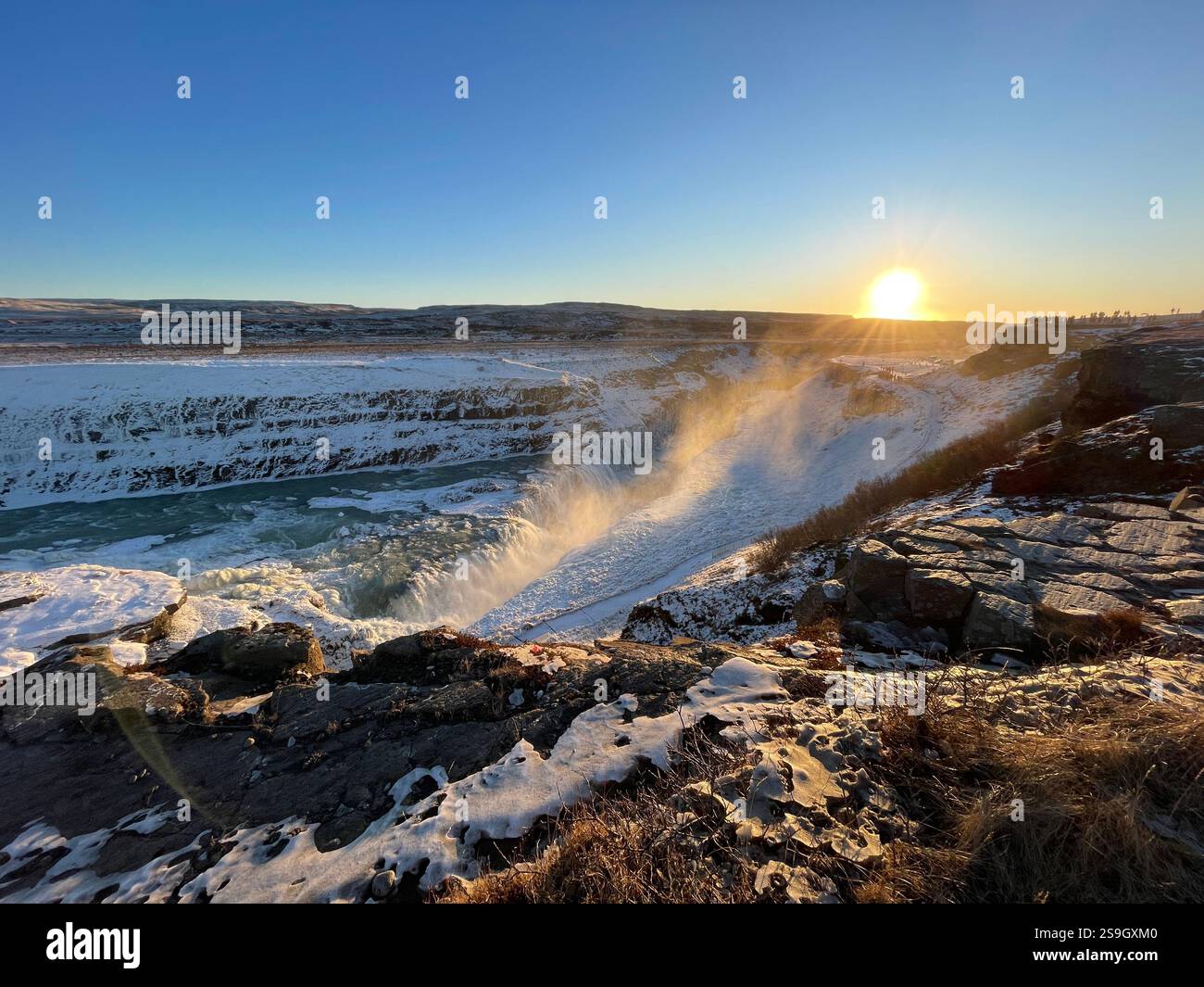 Cascate Islandesi - Smartphone Captured Stock Image