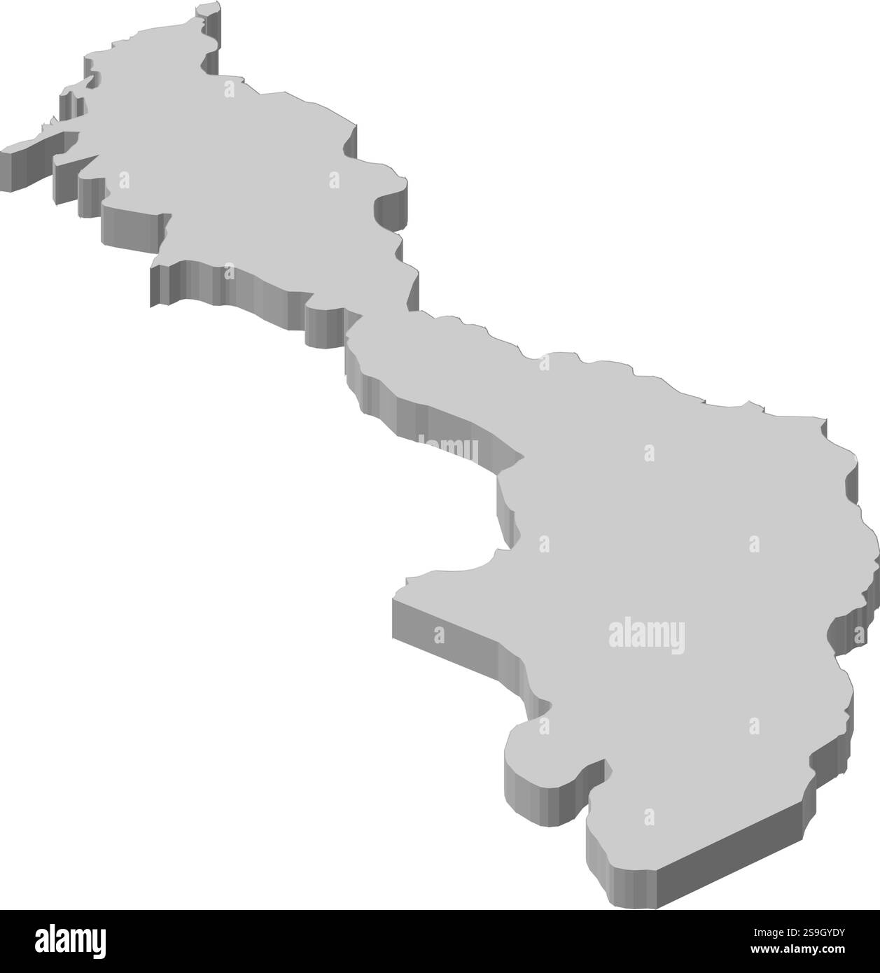 Bolivar outline map hires stock photography and images Alamy