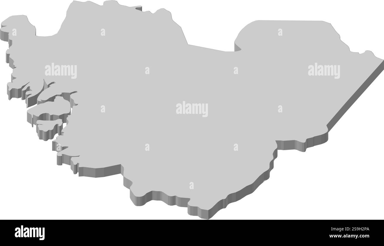 Map of Västra Götaland County, a province of Sweden Stock Vector Image ...