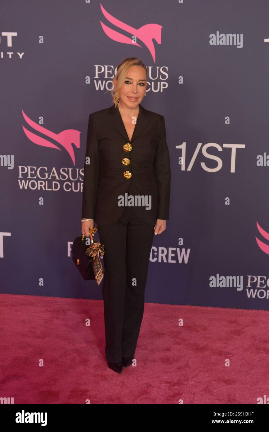 HALLANDALE BEACH, FLORIDA - JANUARY 25: Marysol Patton attends Pegasus World Cup 2025 at Gulfstream Park on January 25, 2025 in Hallandale Beach, Florida.  Credit: MPI10 / MediaPunch Credit: MediaPunch Inc/Alamy Live News Stock Photo