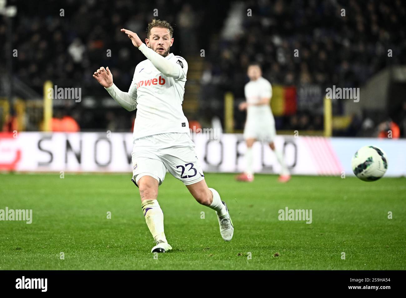Brussels Belgium 26th Jan 2025 Anderlecht s Mats Rits Pictured In 