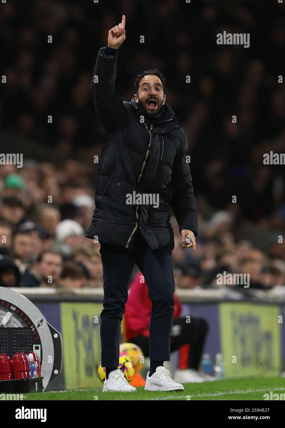 London, England, 26th January 2025. Ruben Amorim, Head Coach of Manchester United during the Premier League match at Craven Cottage, London. Picture credit should read: Paul Terry / Sportimage Credit: Sportimage Ltd/Alamy Live News Stock Photo