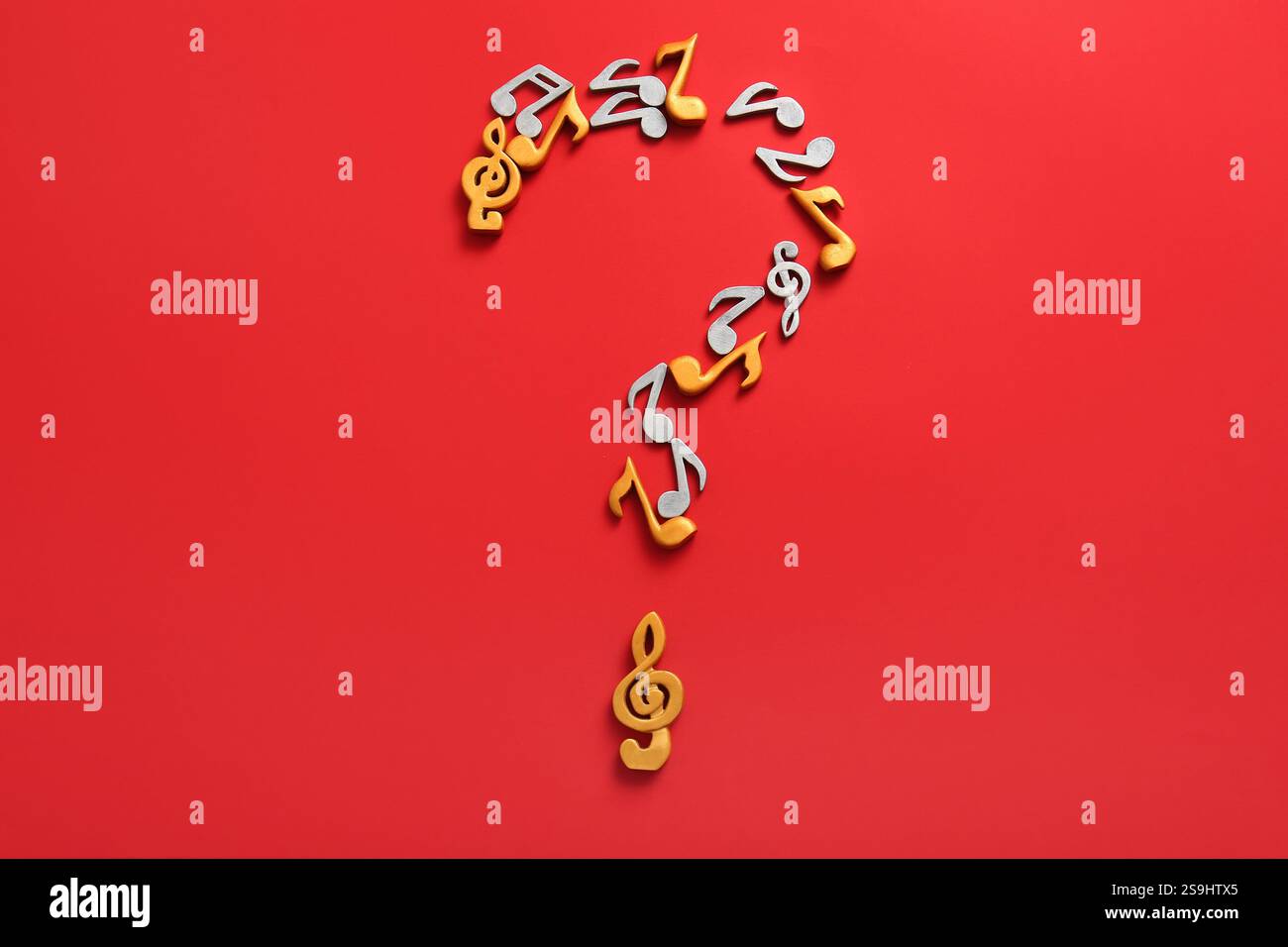 Question Mark Musical Note Question mark made of music notes on red background Stock Photo - Alamy