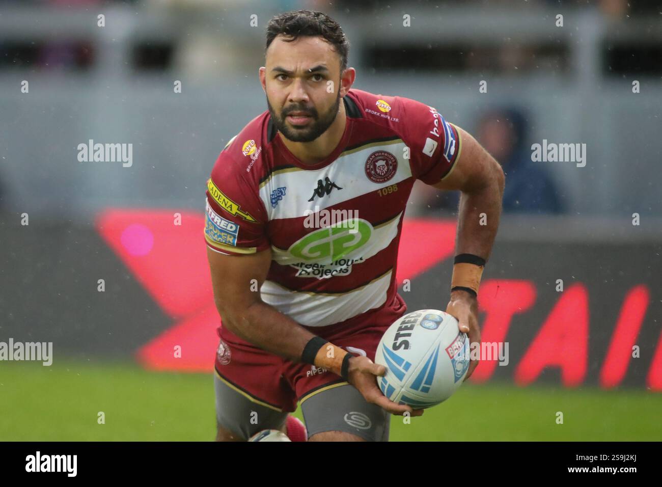 Leeds, UK. 26th Jan, 2025. AMT Headingley Rugby Stadium, Leeds, West Yorkshire, 26th January 2025. Ash HandleyÕs Testimonial Leeds Rhinos v Wigan Warriors Bevan French of Wigan Warriors Credit: Touchlinepics/Alamy Live News Stock Photo