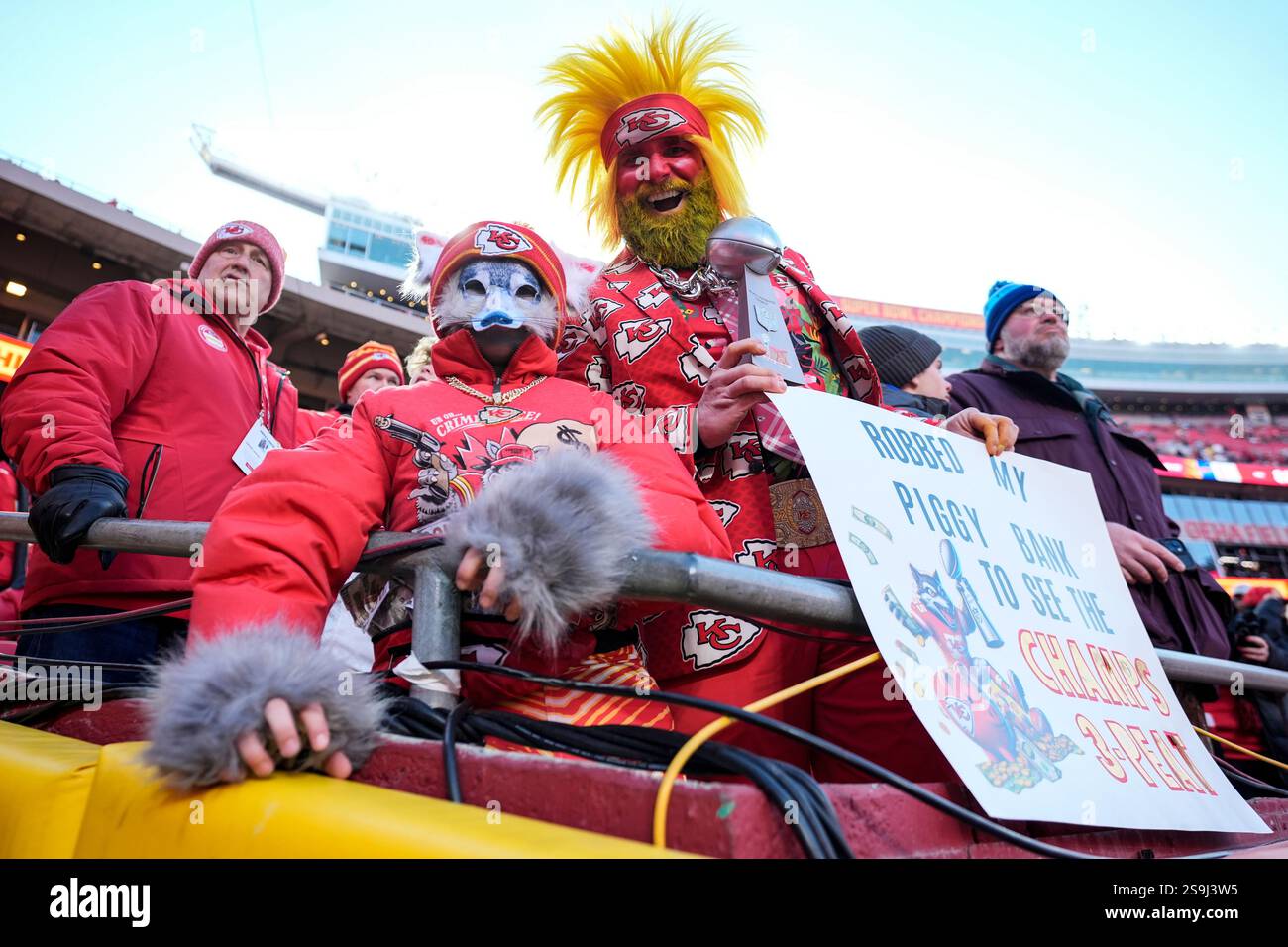 Kansas City Chiefs fans cheer before the AFC Championship NFL football