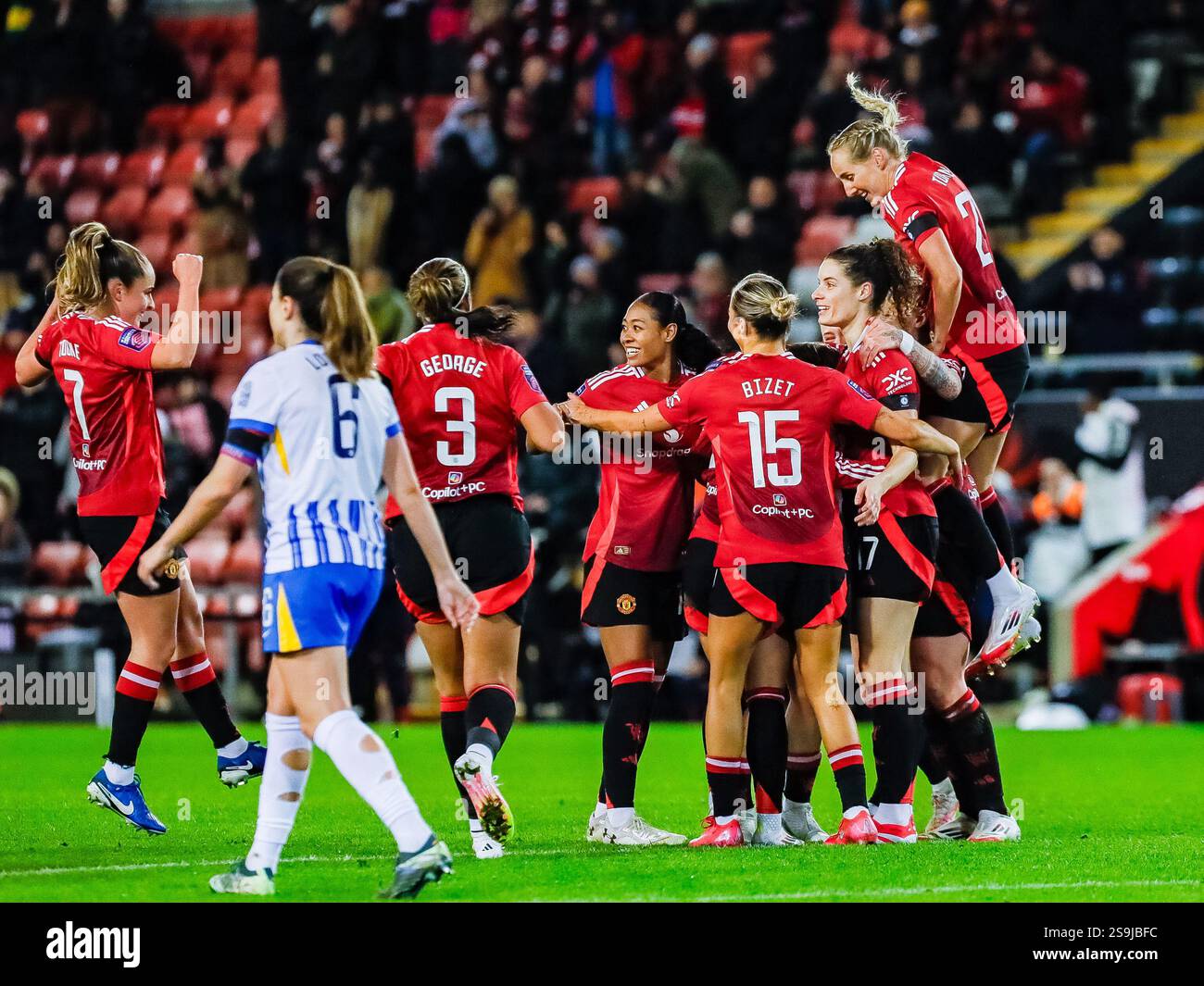 Leigh Sports Village Stadium, England 26th January 2025 Celin Bizet