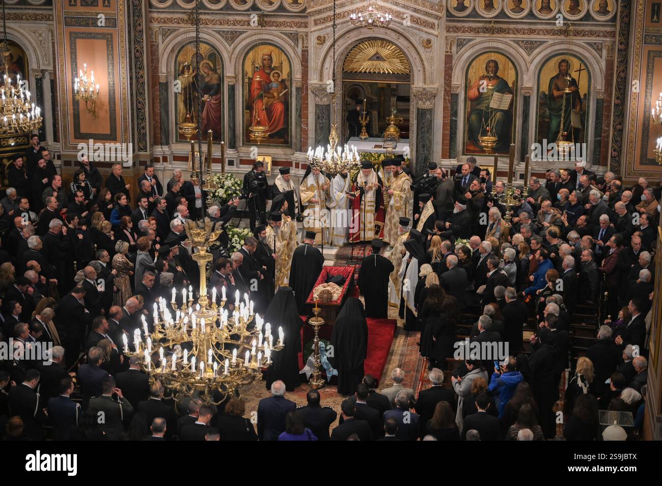 Anastasios Greek Athens, Greece. 26 January 2025. Greek Orthodox priests and the ...