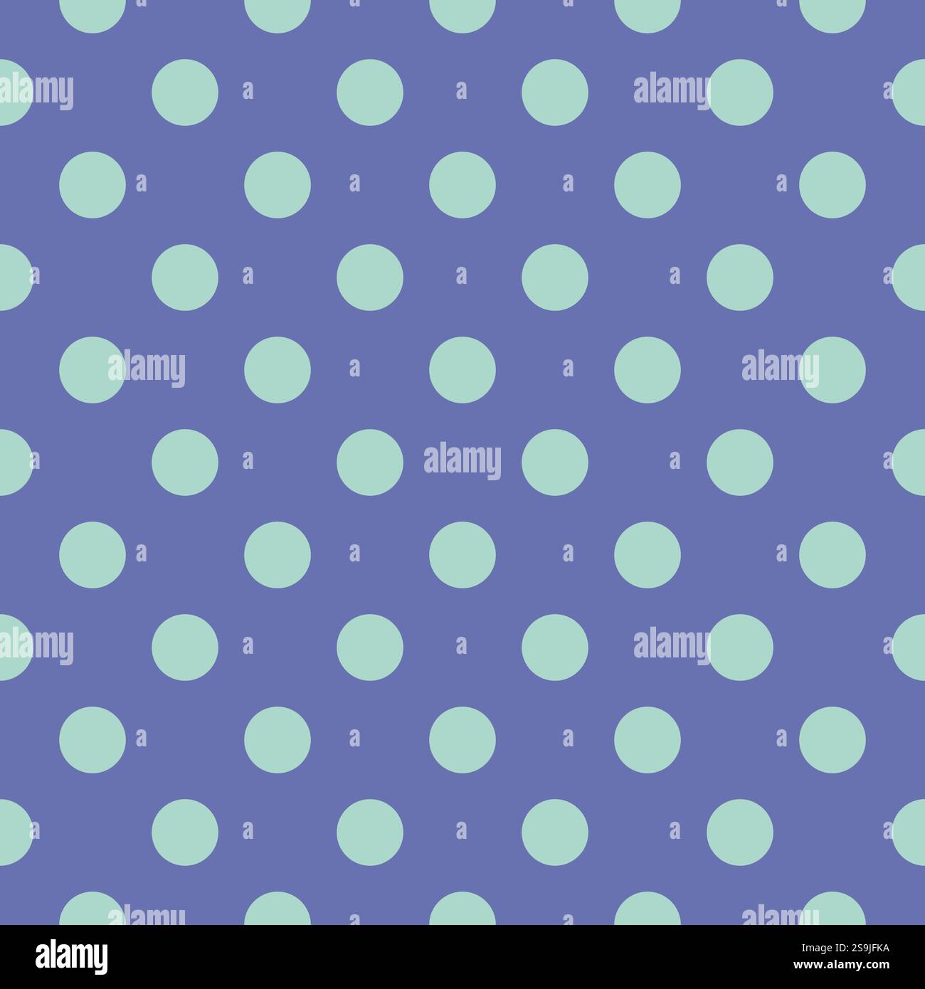 Polka Dot Seamless Pattern in BlueTones Stock Vector