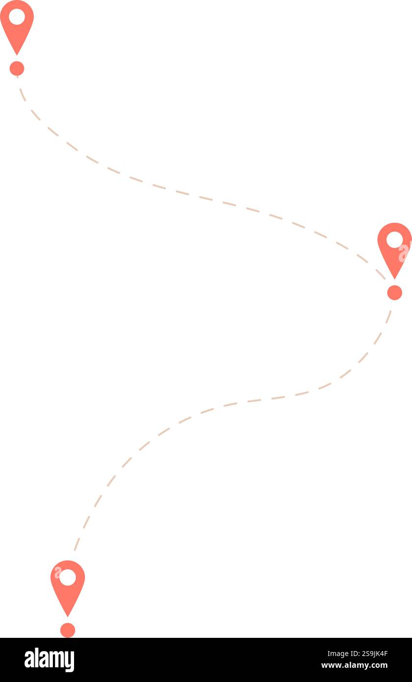 Mobile Gps Navigation In Flat Style Stock Vector