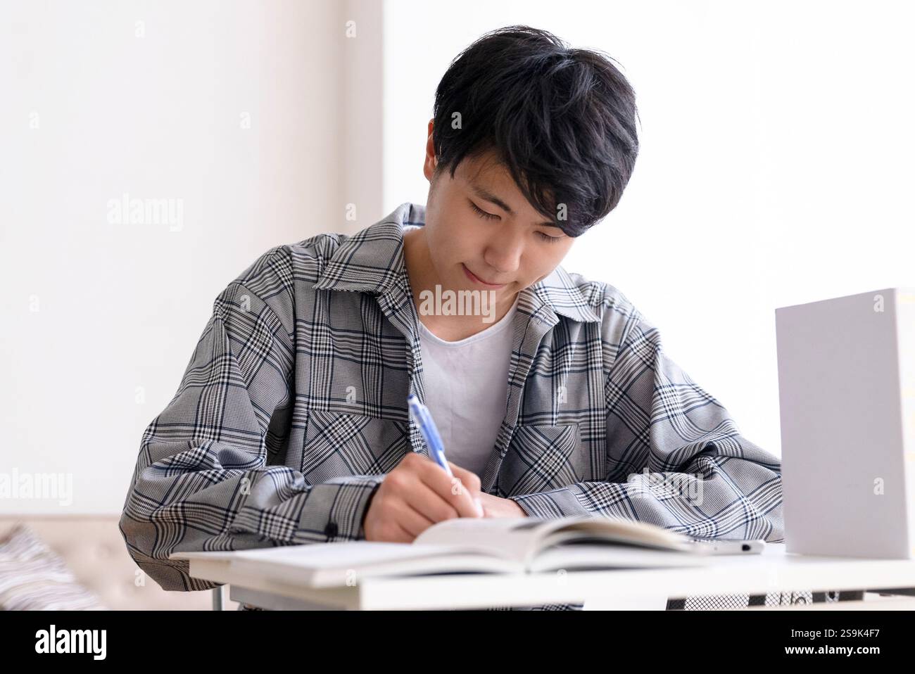 High school students studying at home Stock Photo - Alamy