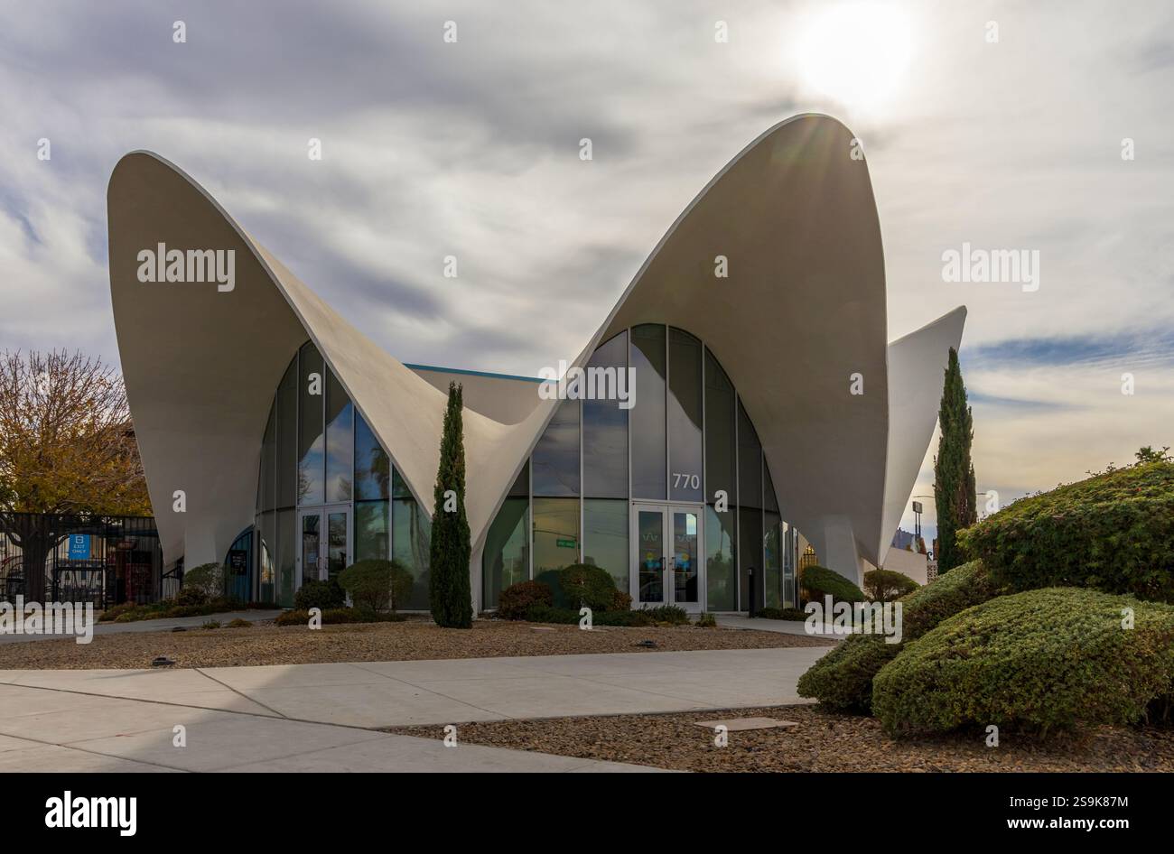Las Vegas, Nevada - January 3, 2025: Neon Museum in the Downtown District of Las Vegas, Nevada Stock Photo