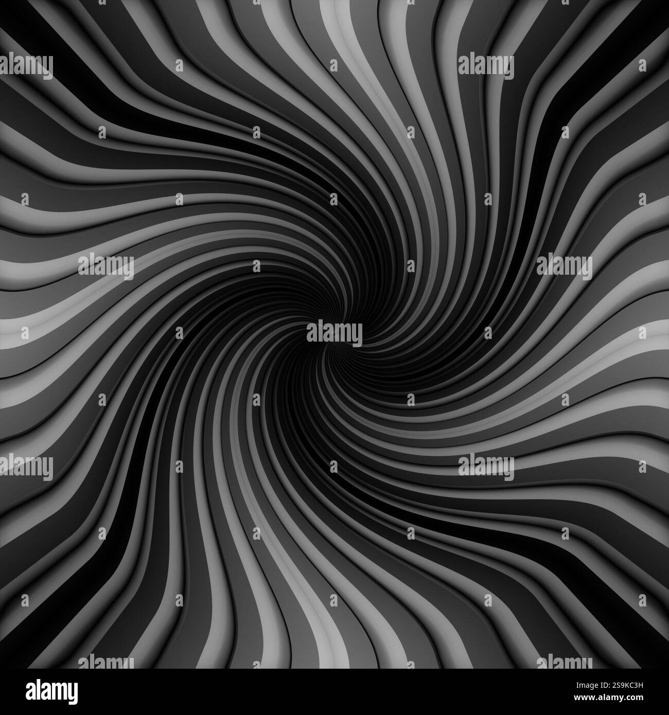 Simple white spiral on black background Stock Photo - Alamy
