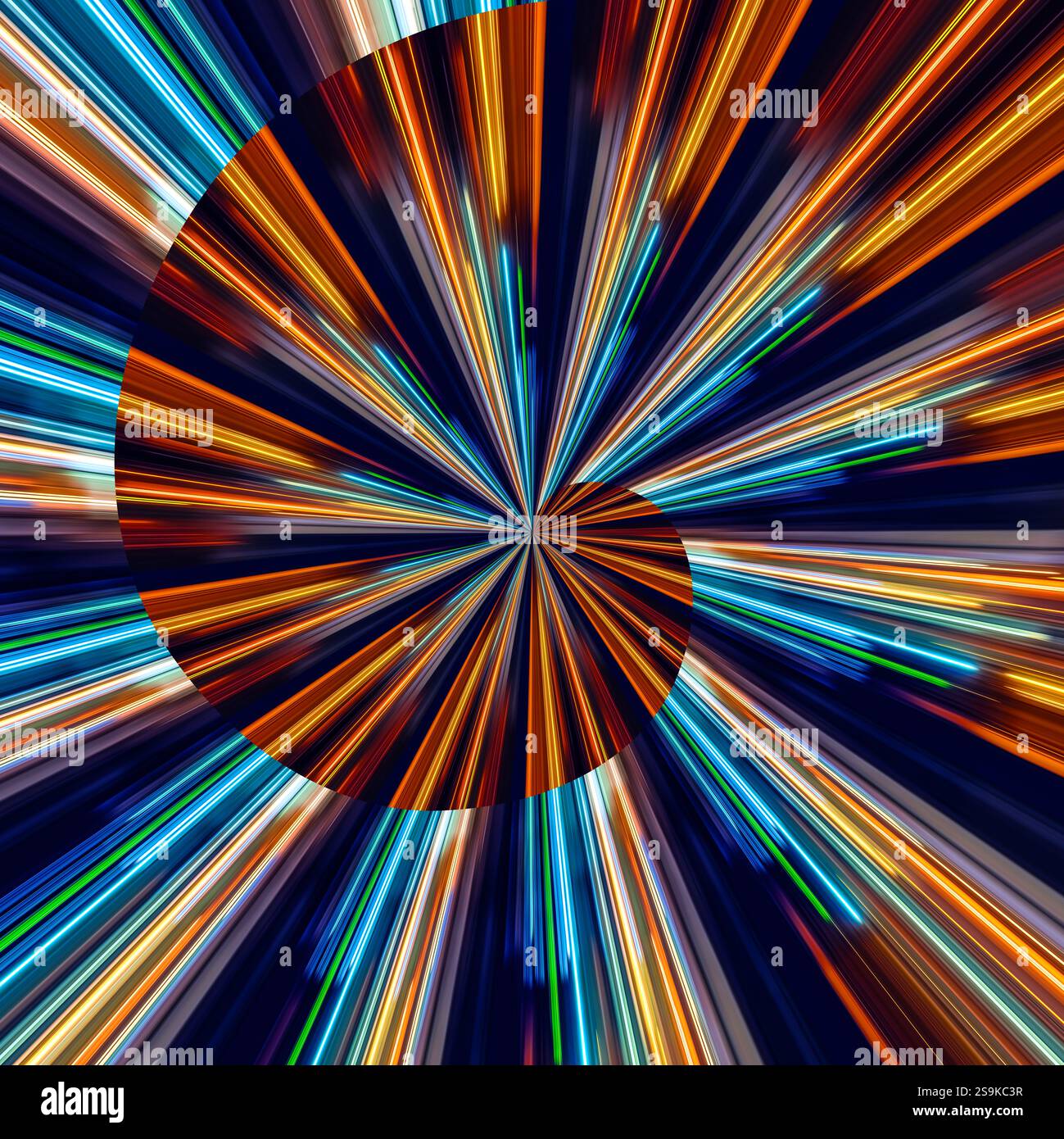 Hypnosis visualisation conept endless spiral Stock Photo