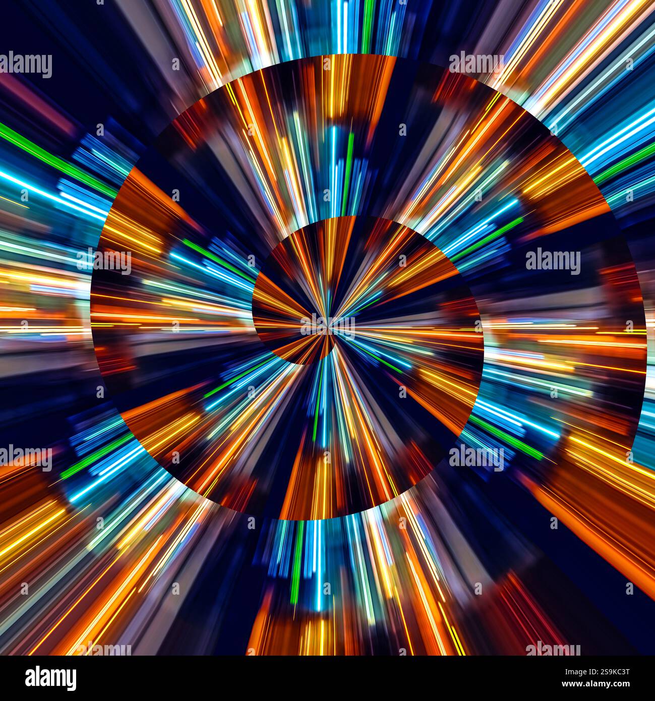 Hypnosis visualisation conept endless spiral Stock Photo