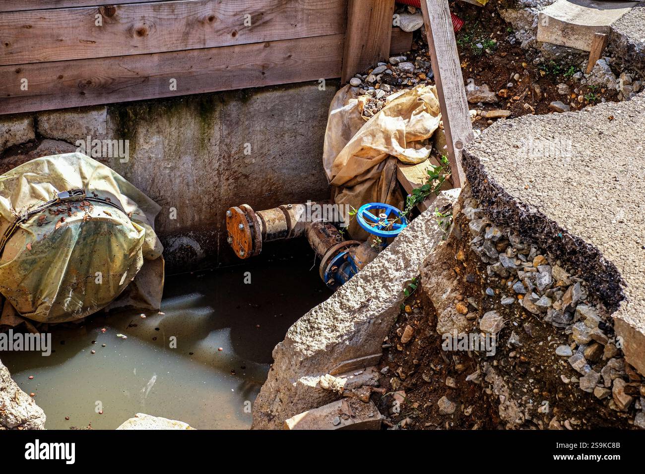 rehabilitation of the city's water supply system, restoration of the