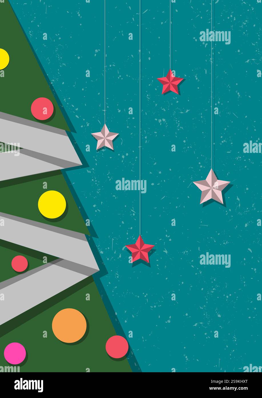 Christmas tree vector card Stock Vector Image & Art - Alamy