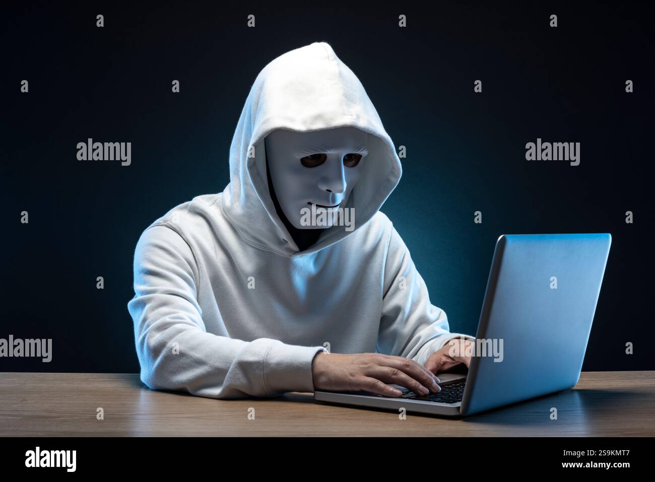 Hacker black white hi-res stock photography and images - Alamy