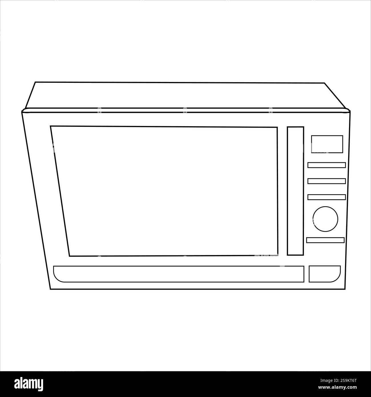 Microwave Oven Technical Diagram Line Drawing Stock Vector Image & Art