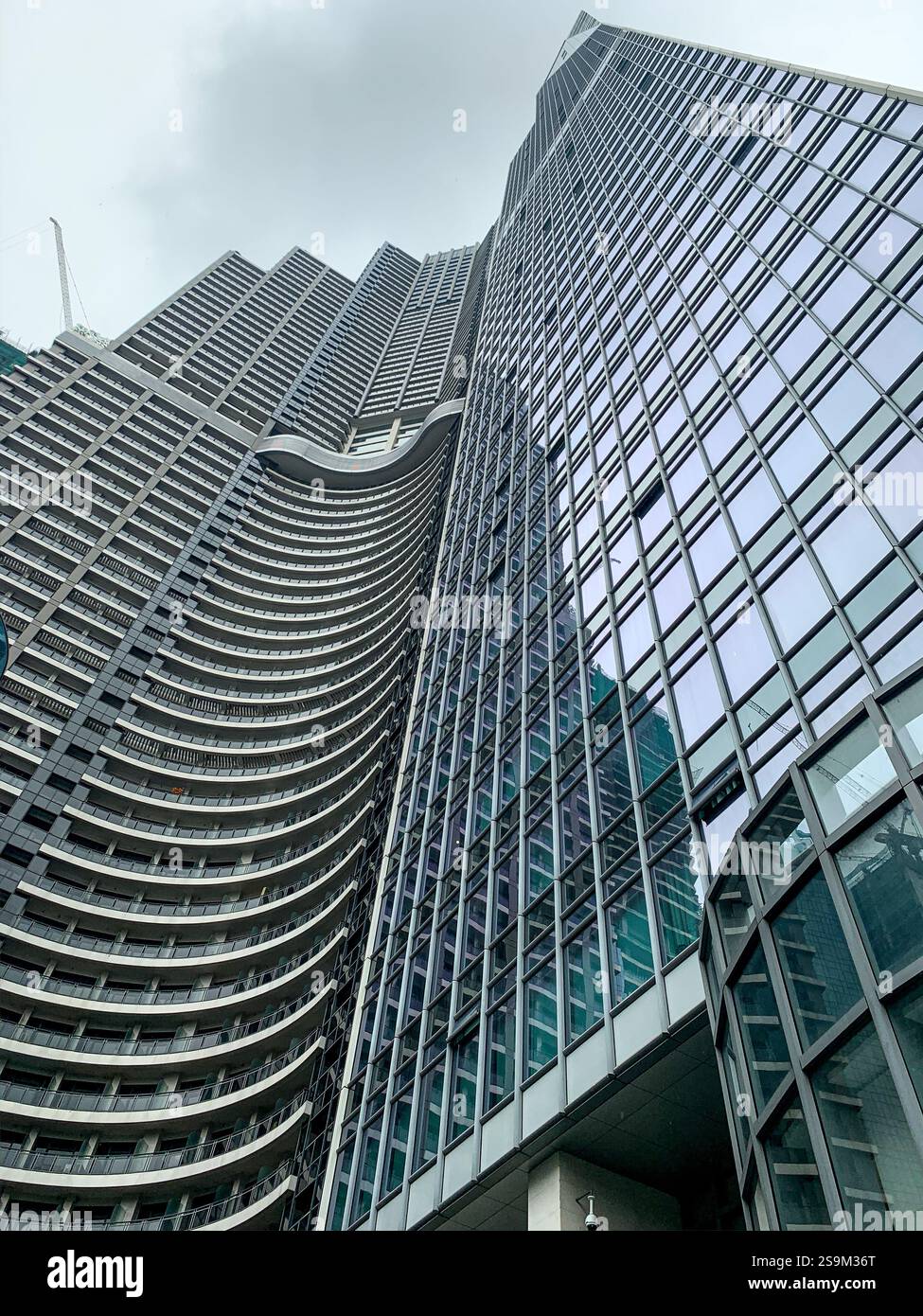 Trump Tower, Gramercy Residences, residential condominium, hotels, high rise building, Philippines financial capital, Makati skyscrapers, Metro Manila - Smartphone Captured Stock Image