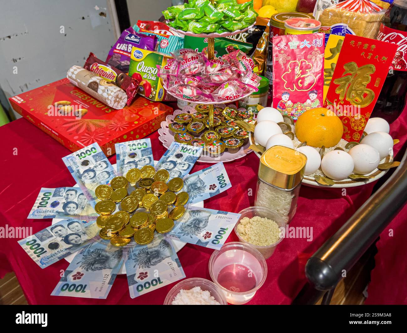 Christmas and New Year superstitions in the Philippines - Smartphone Captured Stock Image