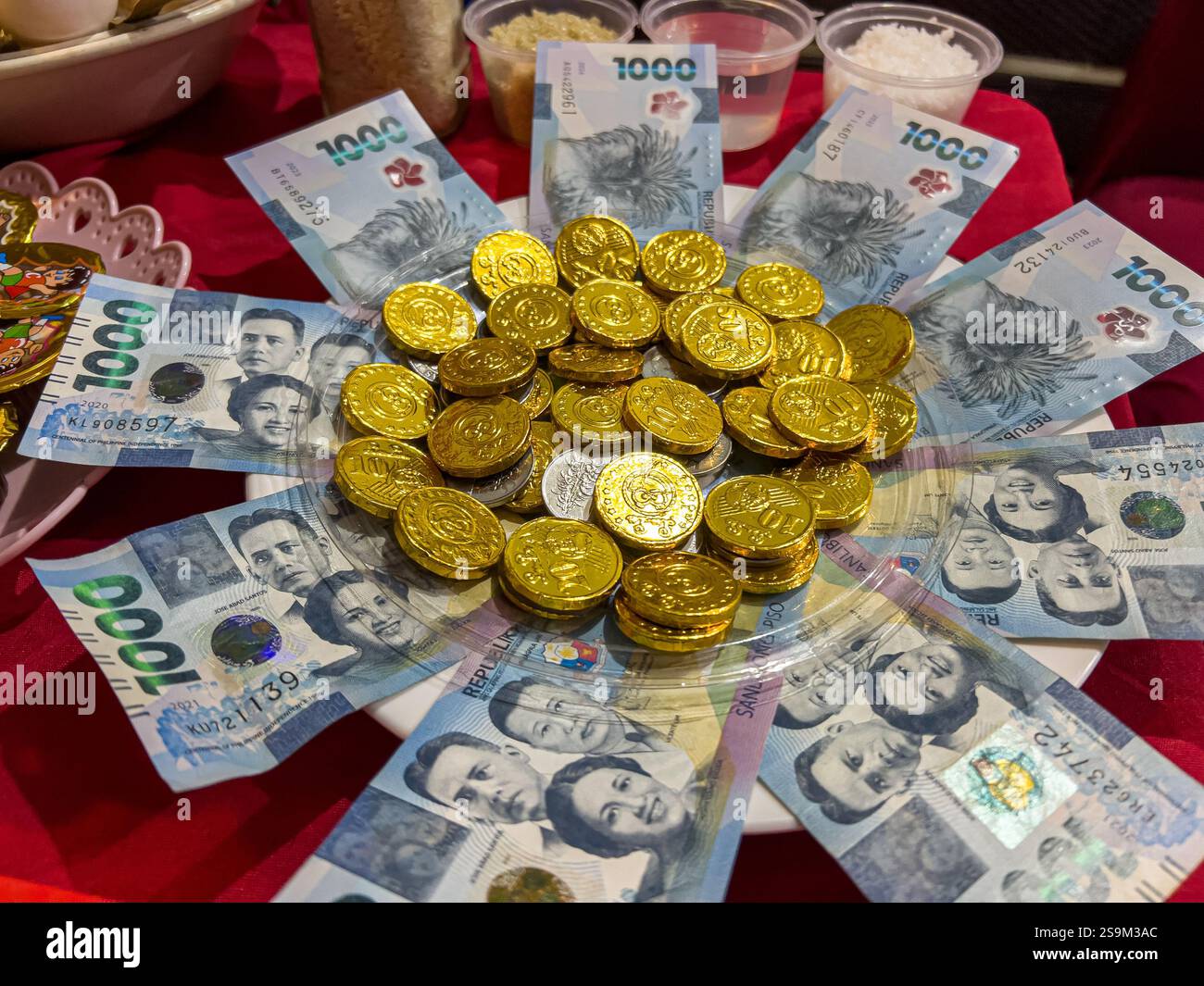 Christmas and New Year superstitions in the Philippines - Smartphone Captured Stock Image