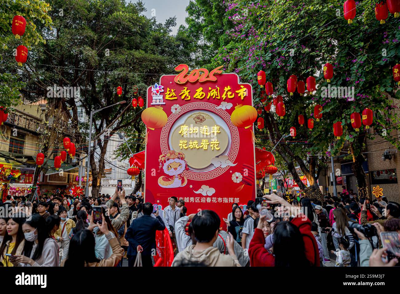 Xihu Vector The 2025 Xihu Spring Flower Market opens in Guangzhou City, south China ...