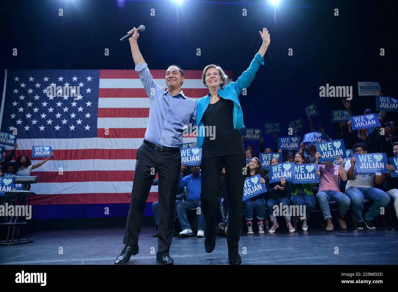 Former HUD Secretary Julian Castro and democratic presidential ...