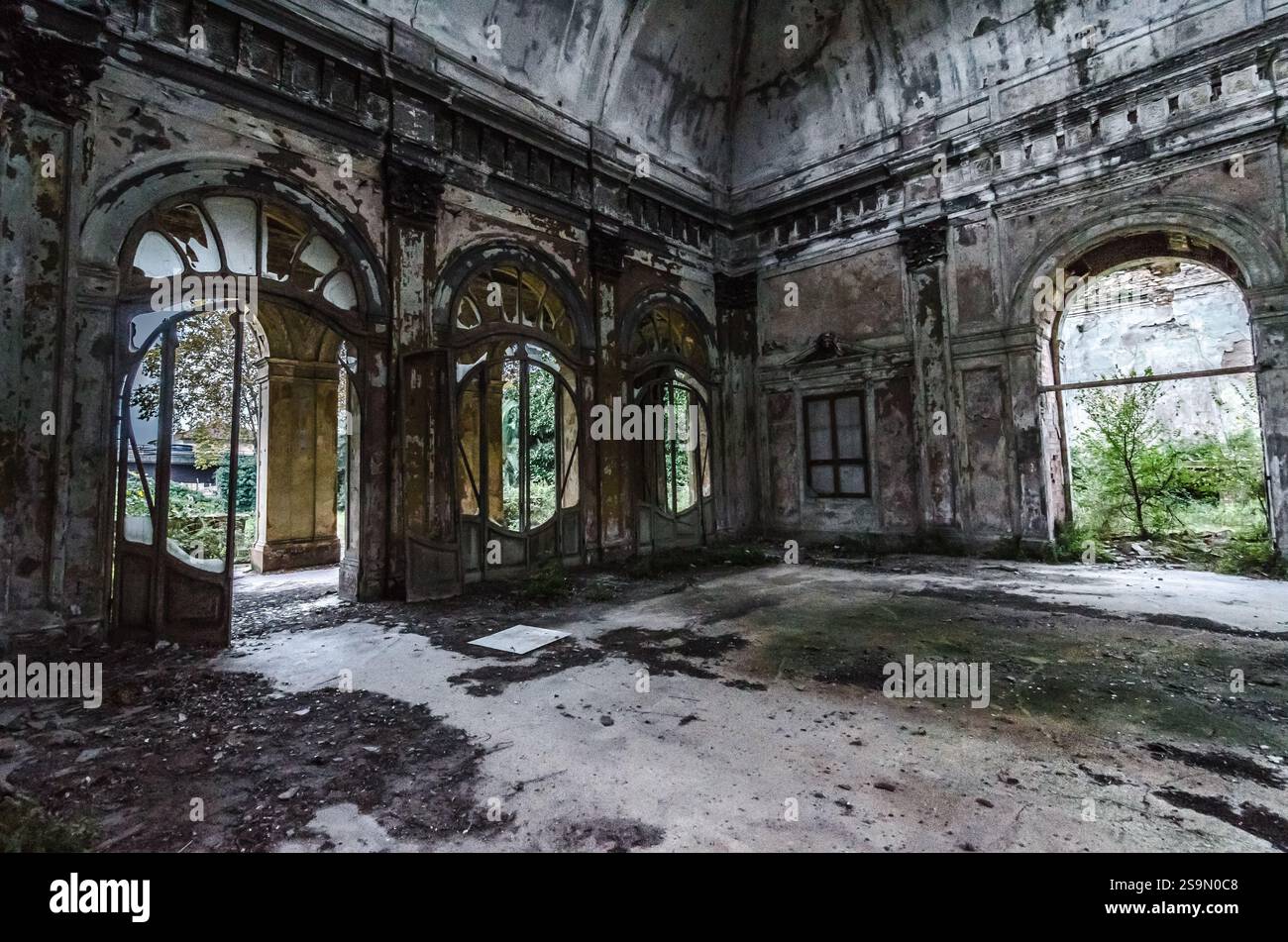 Picture Idea: Inside An Abandoned Structure Neglected Walls Show Signs Of Decay
