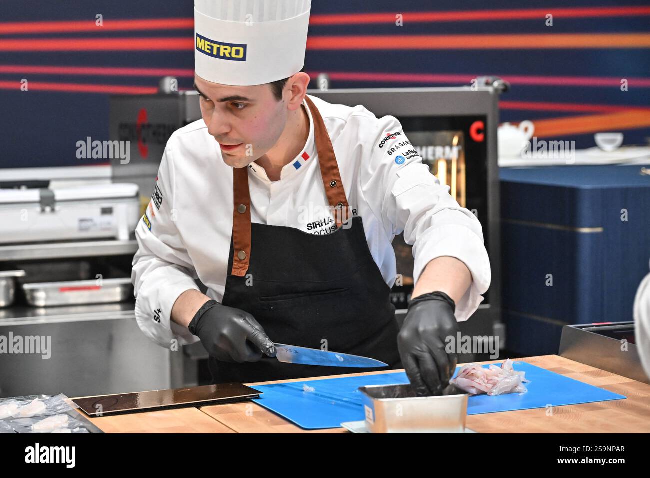 Paul Marcon from Team France attending the Bocuse D Or Finale ahead of