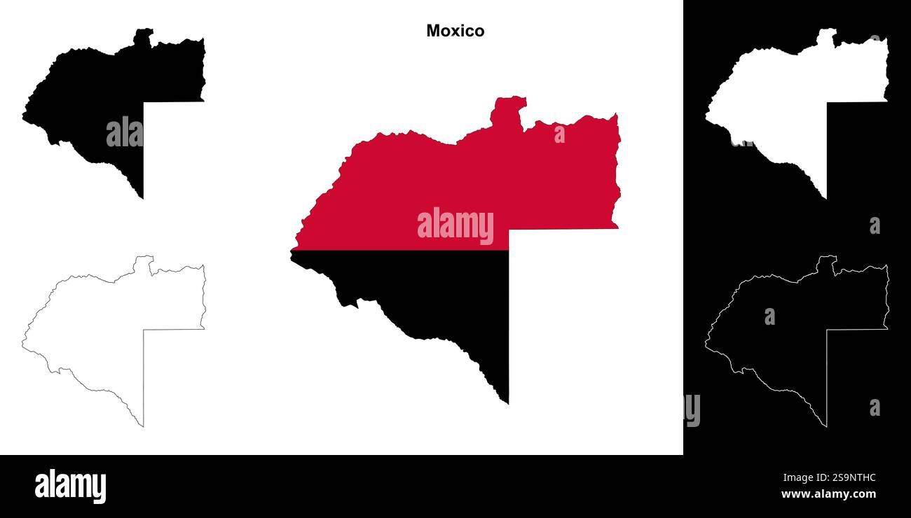 Moxico province outline map set Stock Vector Image & Art - Alamy