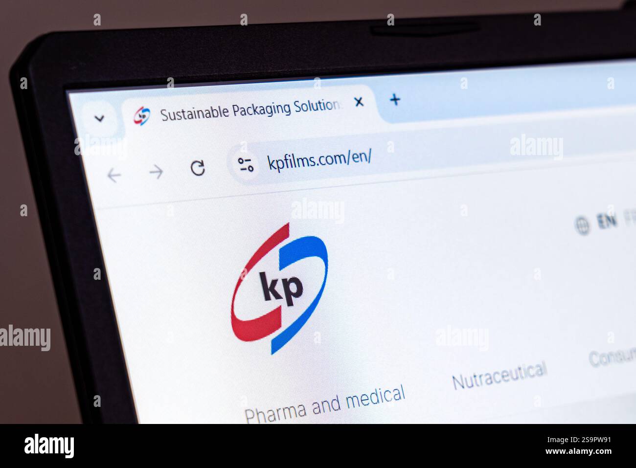 New York, USA - January 22, 2025: Kp Films website homepage featuring ...