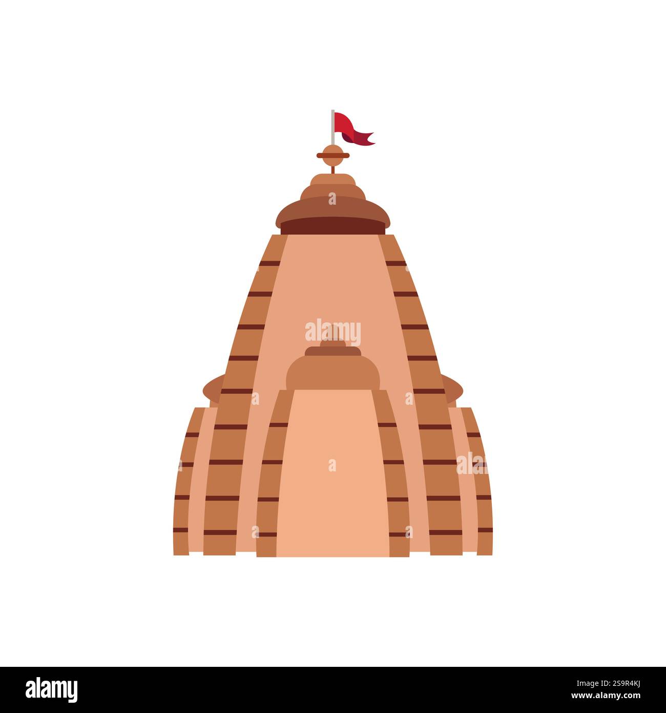hindu temple emoji symbol sign icon vector illustration Stock Vector ...