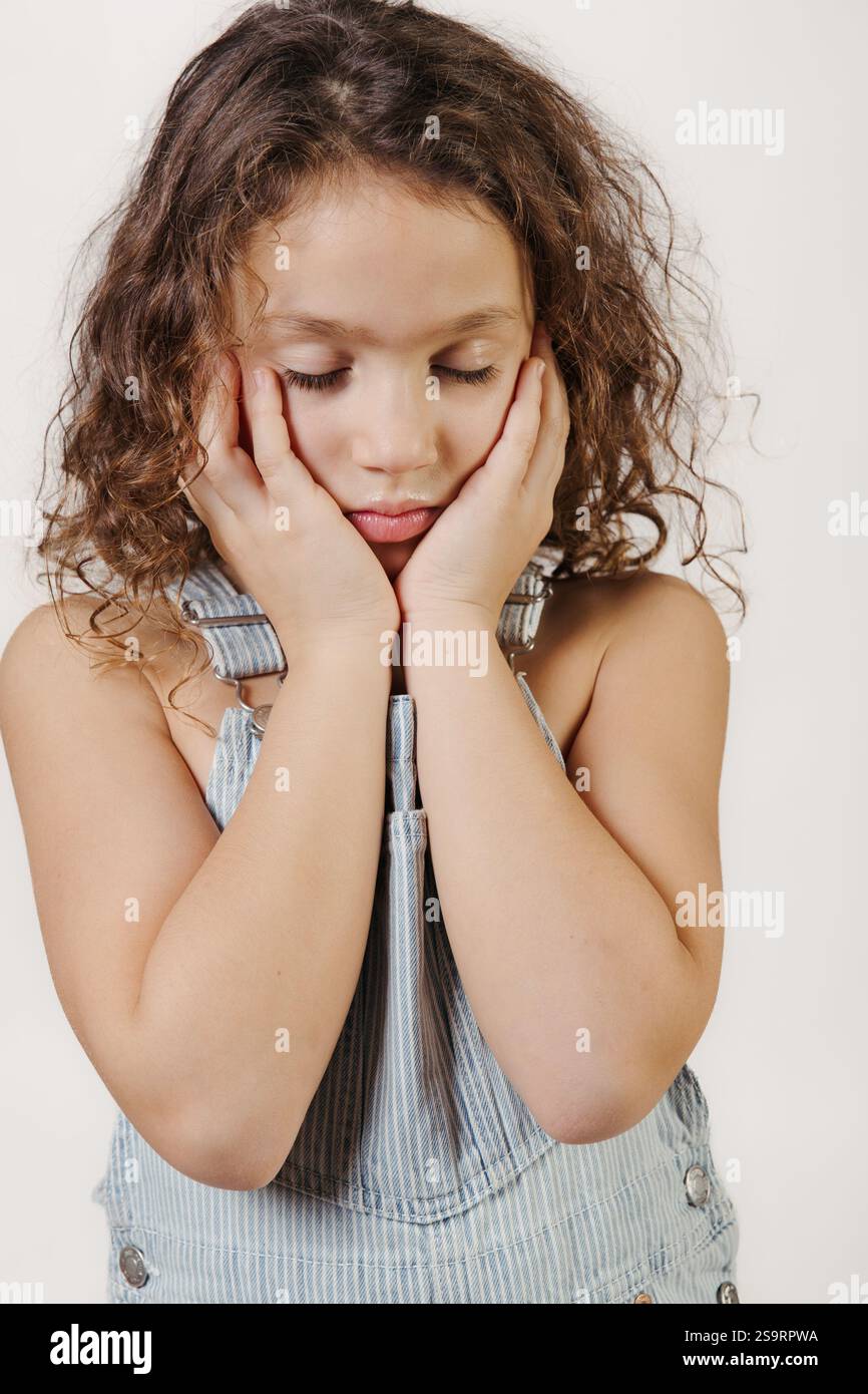 Girl head in hands sad hi-res stock photography and images - Alamy