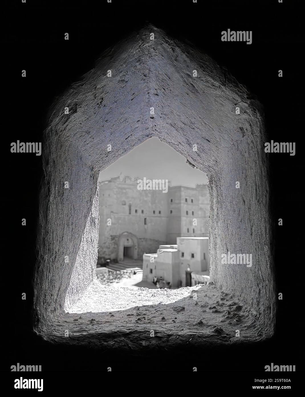 Bahla fort, Oman, built in the 13th century - Smartphone Captured Stock Image