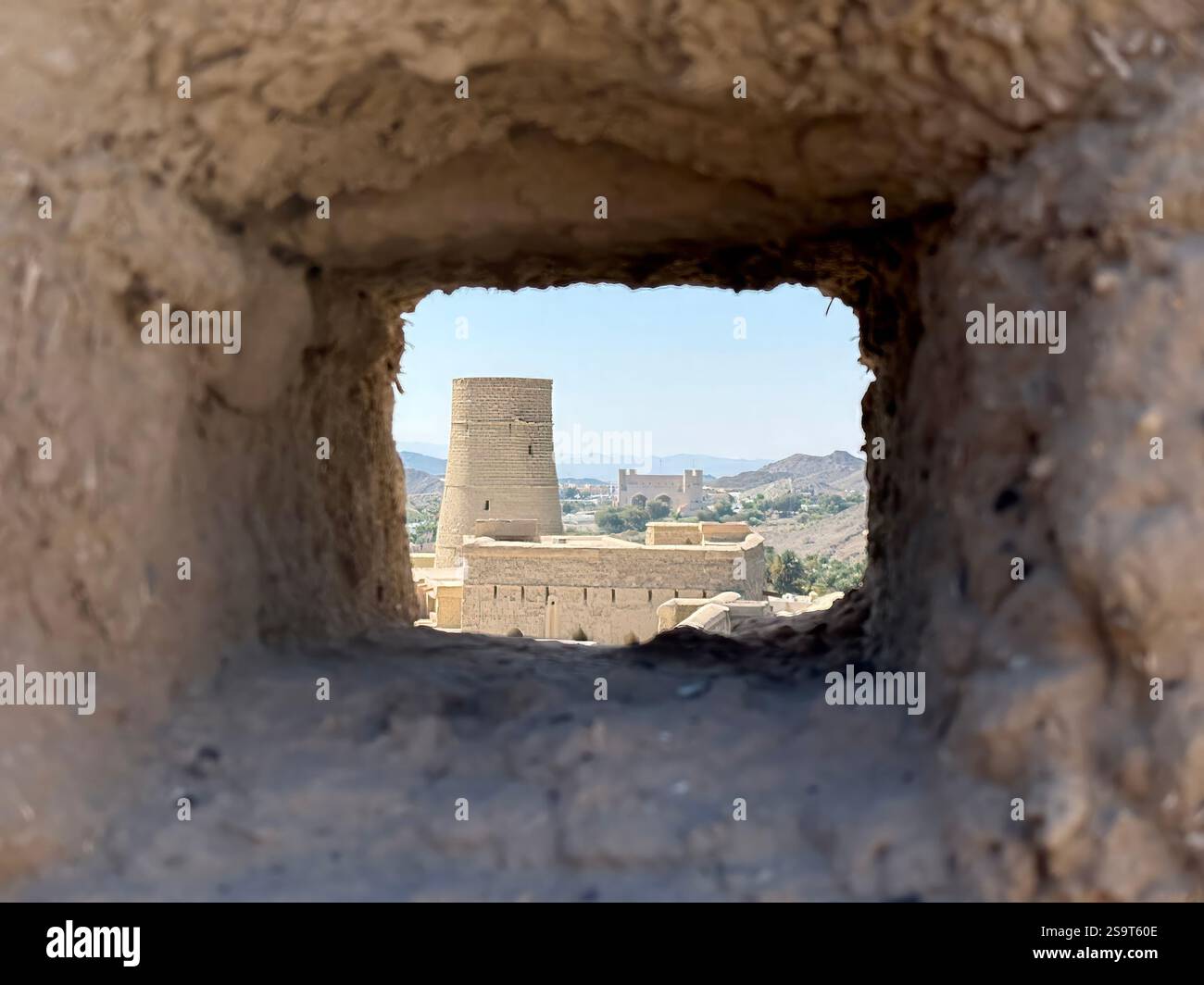 Bahla fort, Oman, built in the 13th century - Smartphone Captured Stock Image
