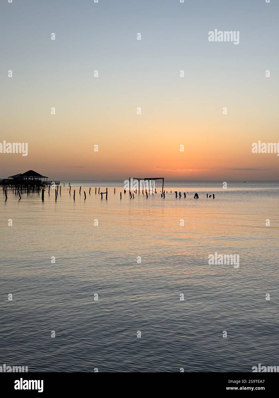 Beach Sunset - Smartphone Captured Stock Image