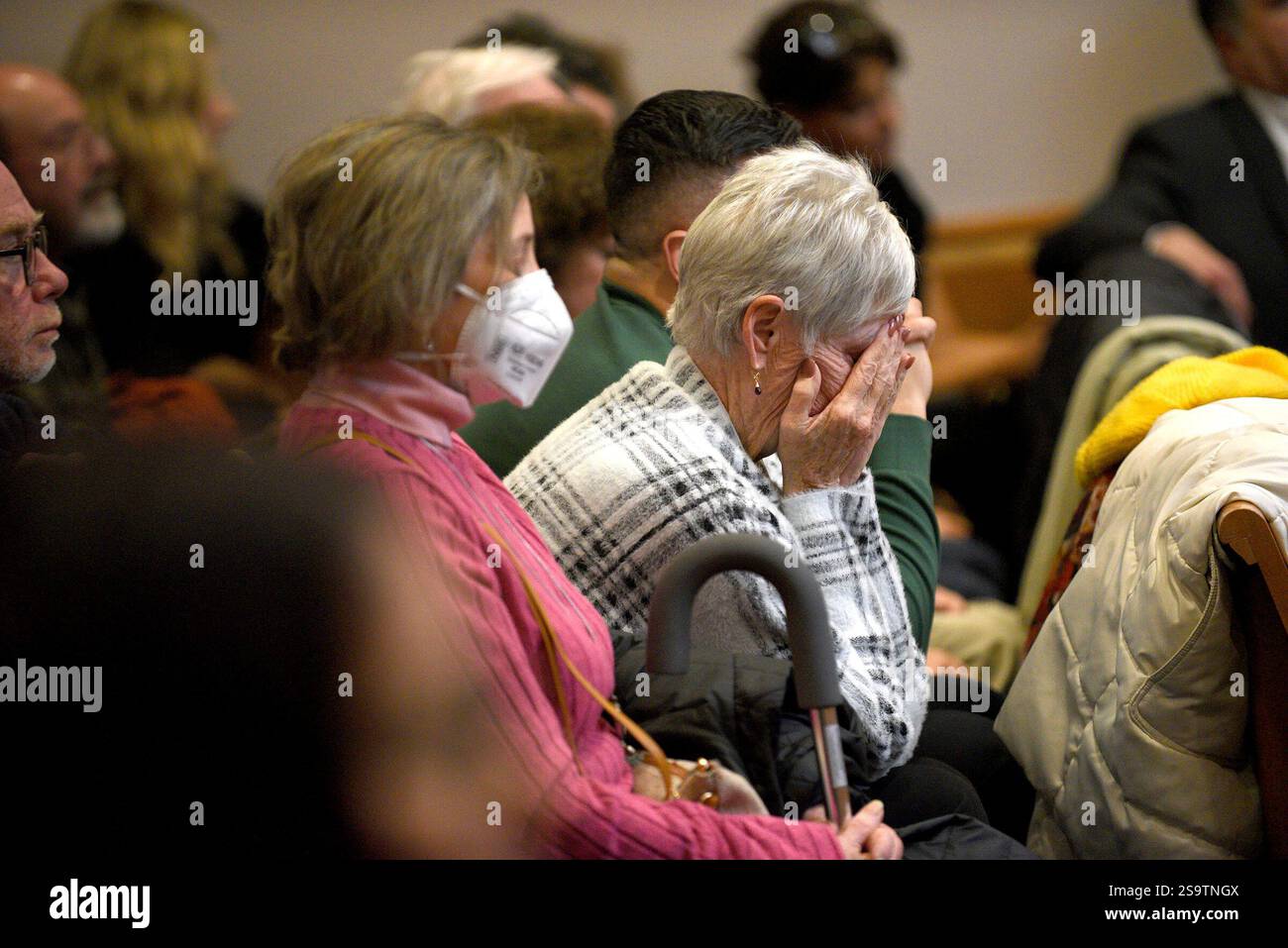 Family and friends of Bradley Asbury react at his sentencing hearing at Family and friends of Bradley Asbury react at his sentencing hearing at