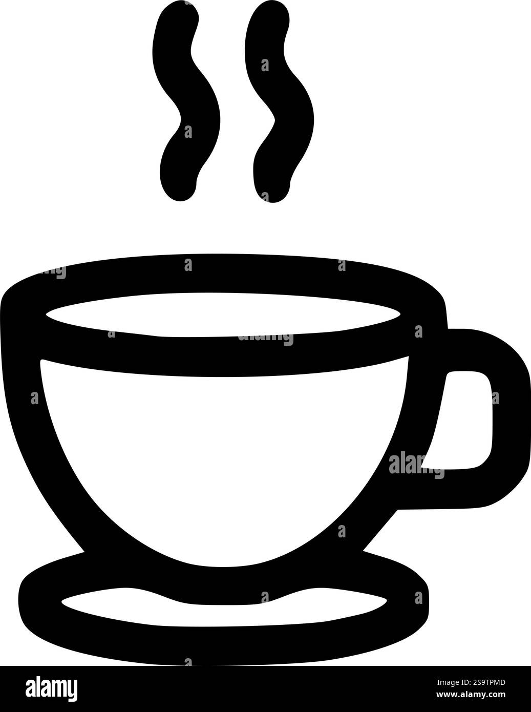 Coffee Cup Outline, Icon, Vector, Silhouette, and Simple Coffee Cup for ...
