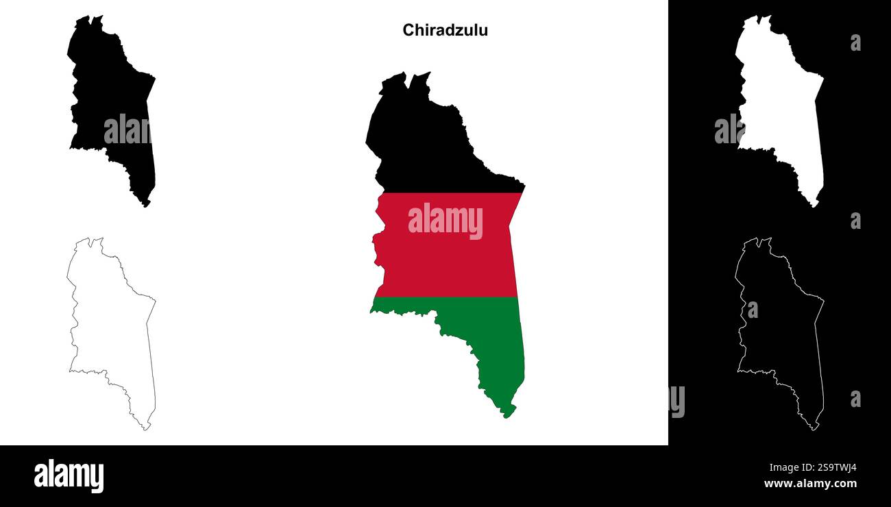 Chiradzulu outline map hi-res stock photography and images - Alamy