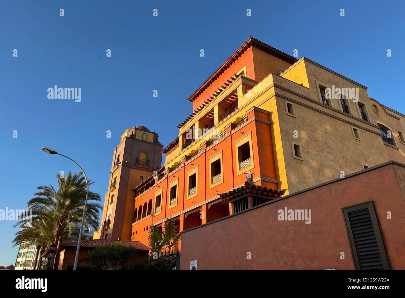 The Europe Villa Cortes Hotel in Playa de las Américas. Arona, Tenerife, Canary Islands, Spain. 15th January 2025. - Smartphone Captured Stock Image
