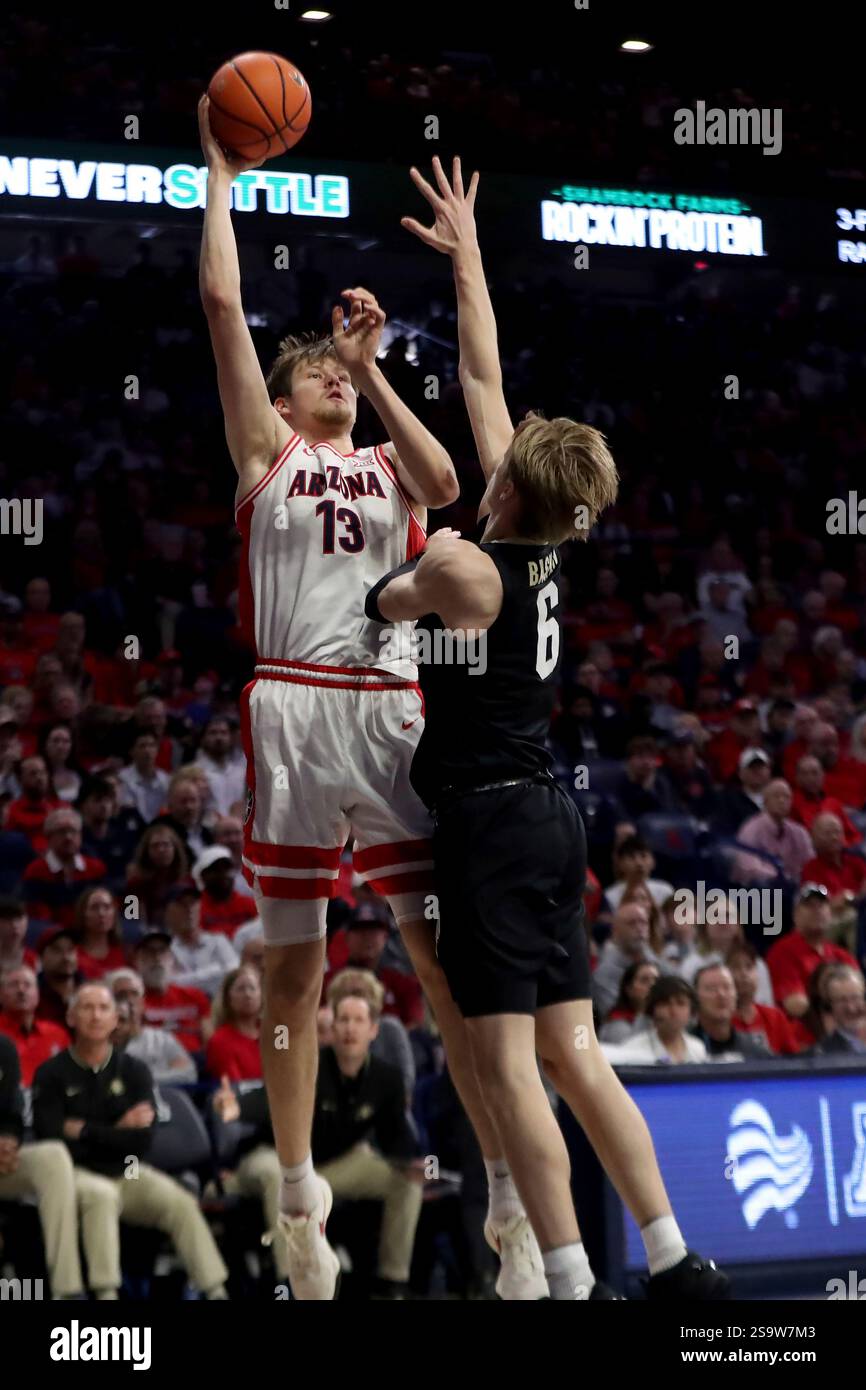 TUCSON, AZ JANUARY 25 Arizona Wildcats forward Henri Veesaar 13
