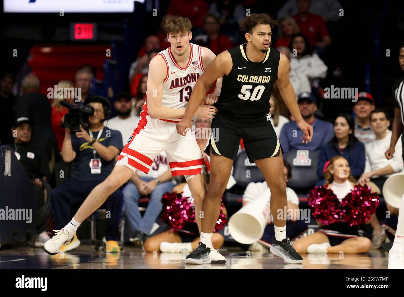 TUCSON, AZ JANUARY 25 Arizona Wildcats forward Henri Veesaar 13 and