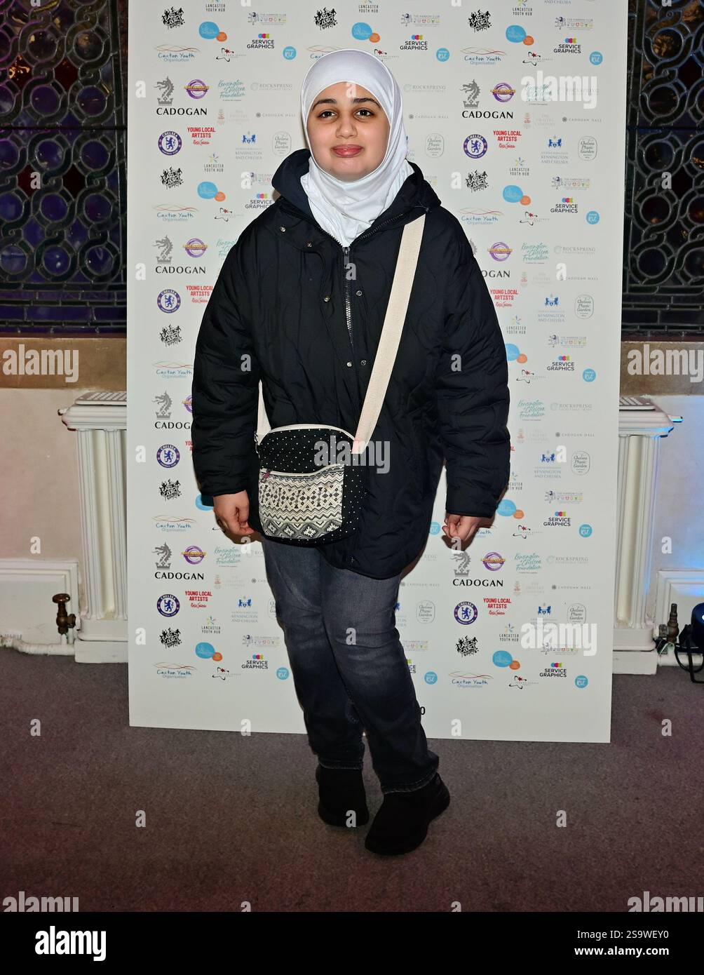 LONDON, UK. 26th Jan, 2025. Amna attended A Day in Your Life Awards held by 'Day in Your Life' is a community-minded project at Cadogan Hall, in London, England. (Photo by 李世惠/See Li/Picture Capital) Credit: See Li/Picture Capital/Alamy Live News Stock Photo
