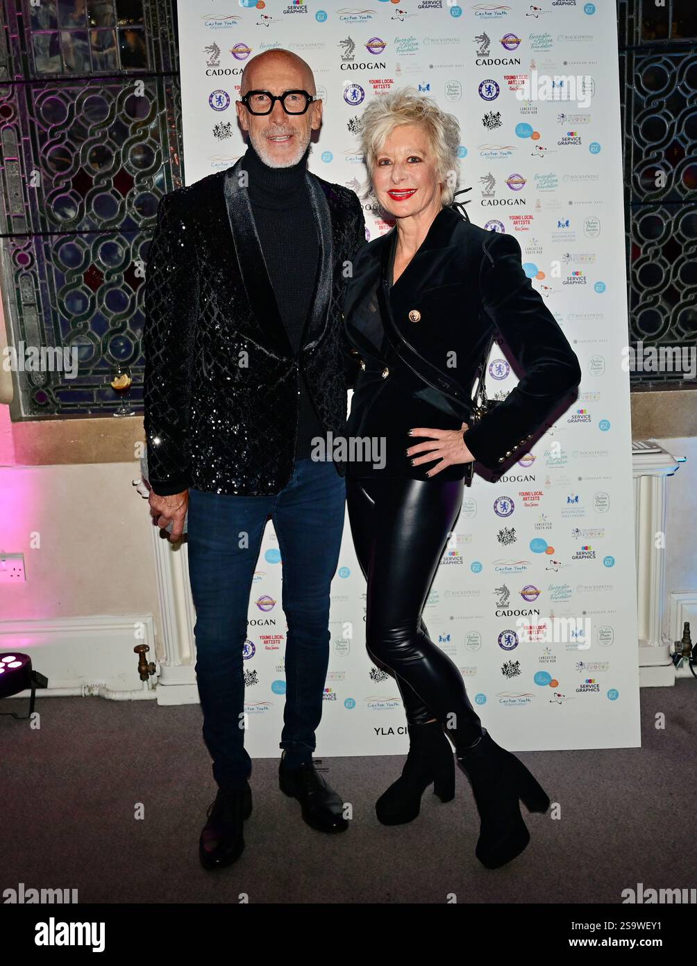 LONDON, UK. 26th Jan, 2025. Alison Jackson, Stefano Pasianot attends A Day in Your Life Awards held by 'Day in Your Life' is a community-minded project at Cadogan Hall, in London, England. (Photo by 李世惠/See Li/Picture Capital) Credit: See Li/Picture Capital/Alamy Live News Stock Photo
