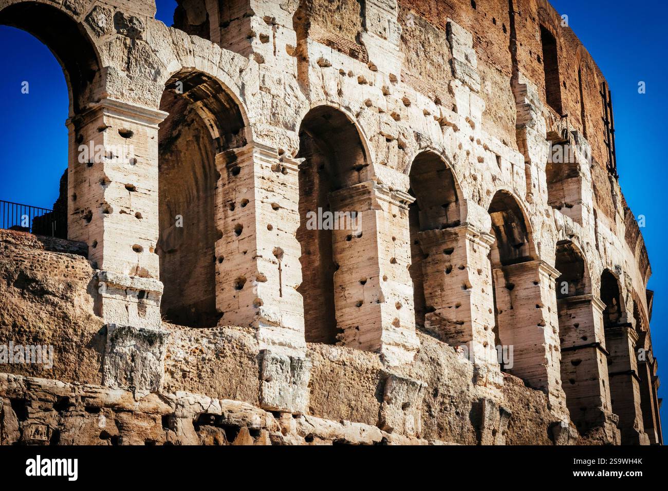 Architecture and arches of the Colosseum in Rome, Italy Stock Photo - Alamy