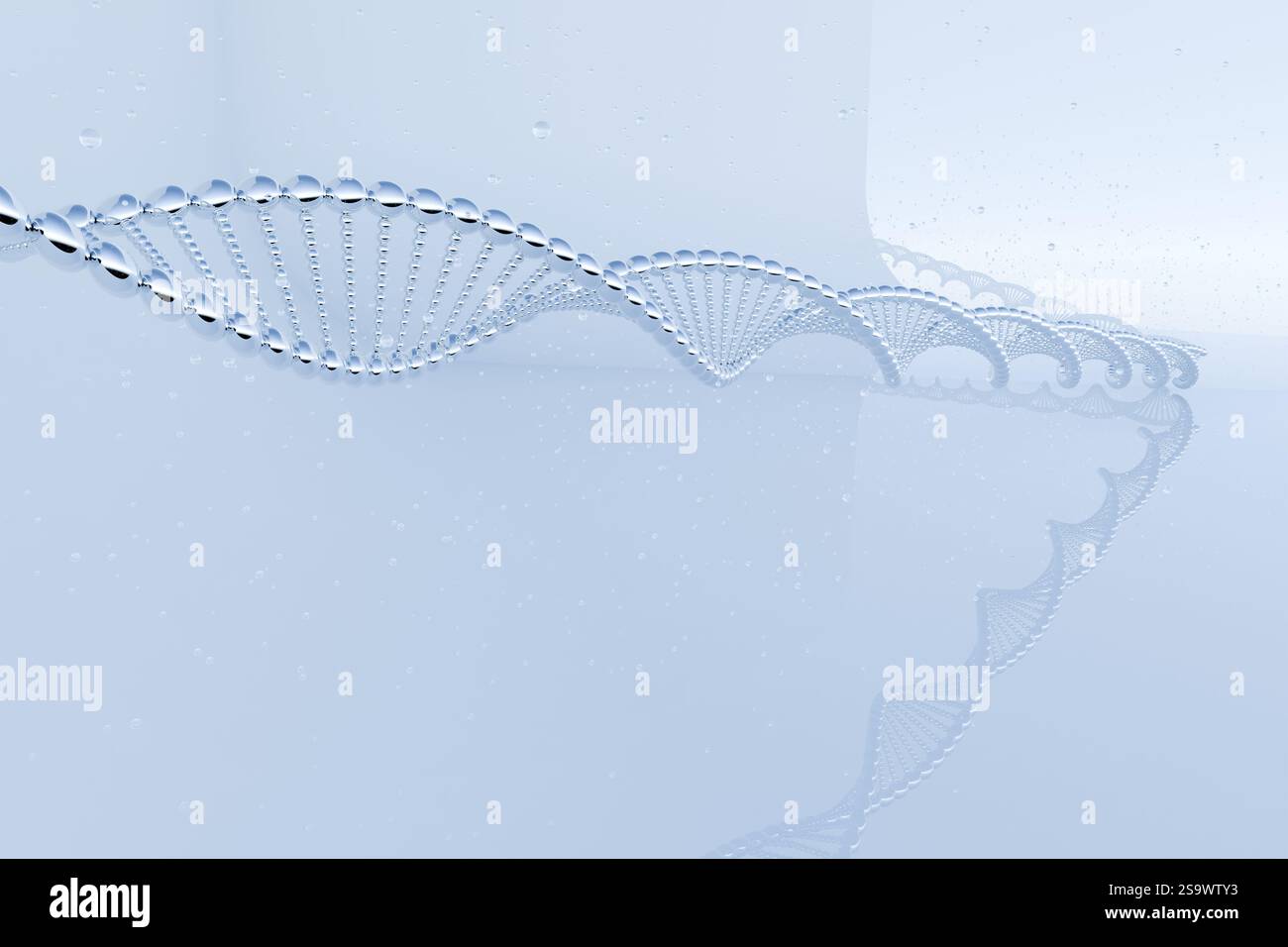 3d render of DNA double helix on clean white background Stock Photo - Alamy